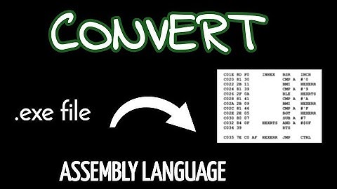 Convert Windows application program ( .exe file ) to Assembly language program in Linux