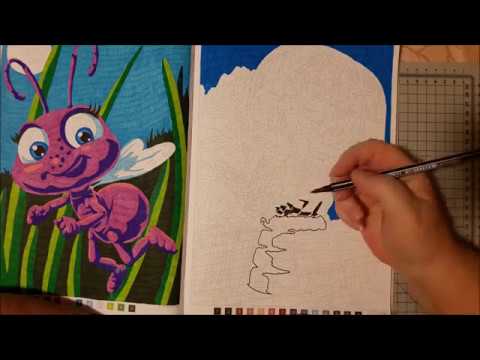 Coloriage mystère disney chiots et chiens (Speed coloring) 