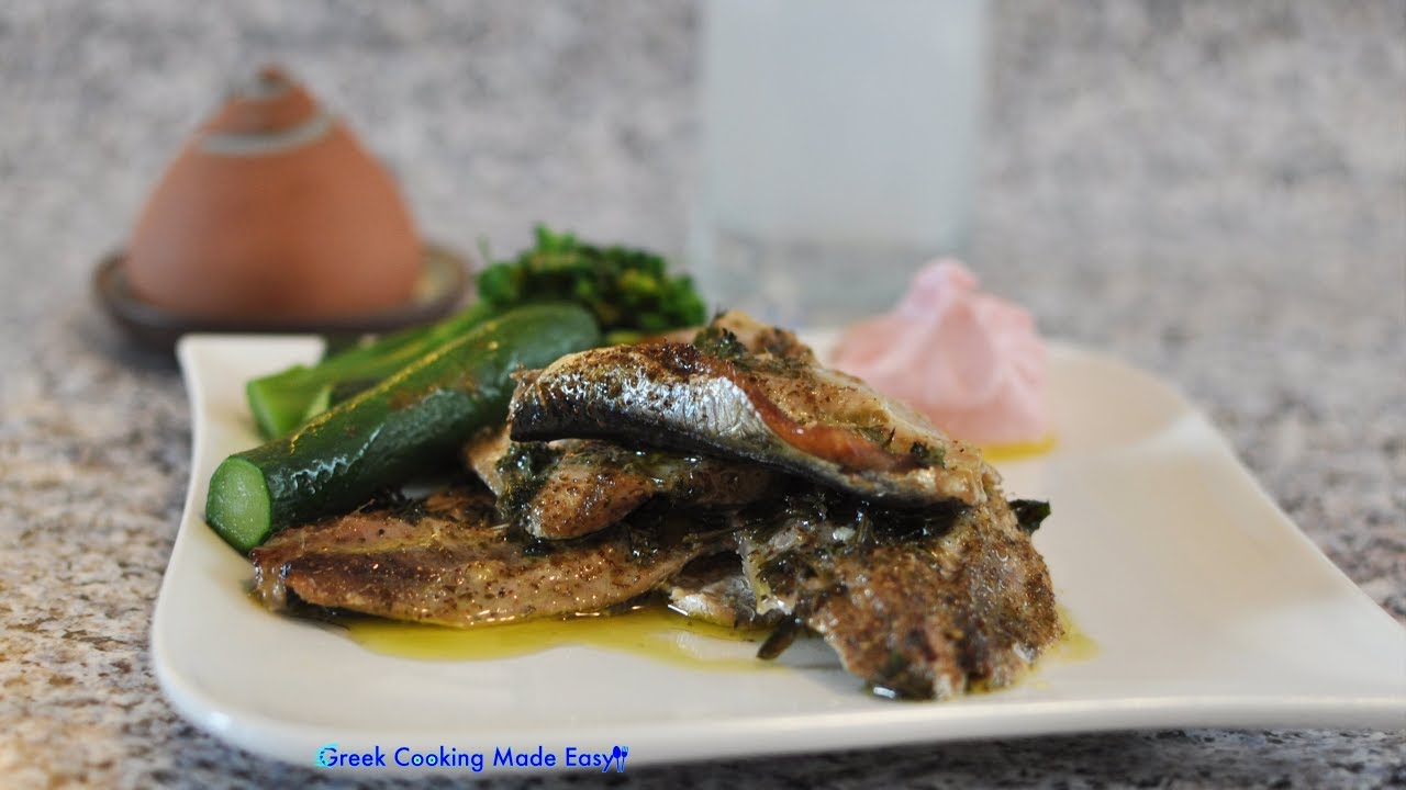 Greek Grilled Sardine Fillets - Σαρδέλες φιλέτα στο γκρίλ | Greek Cooking Made Easy