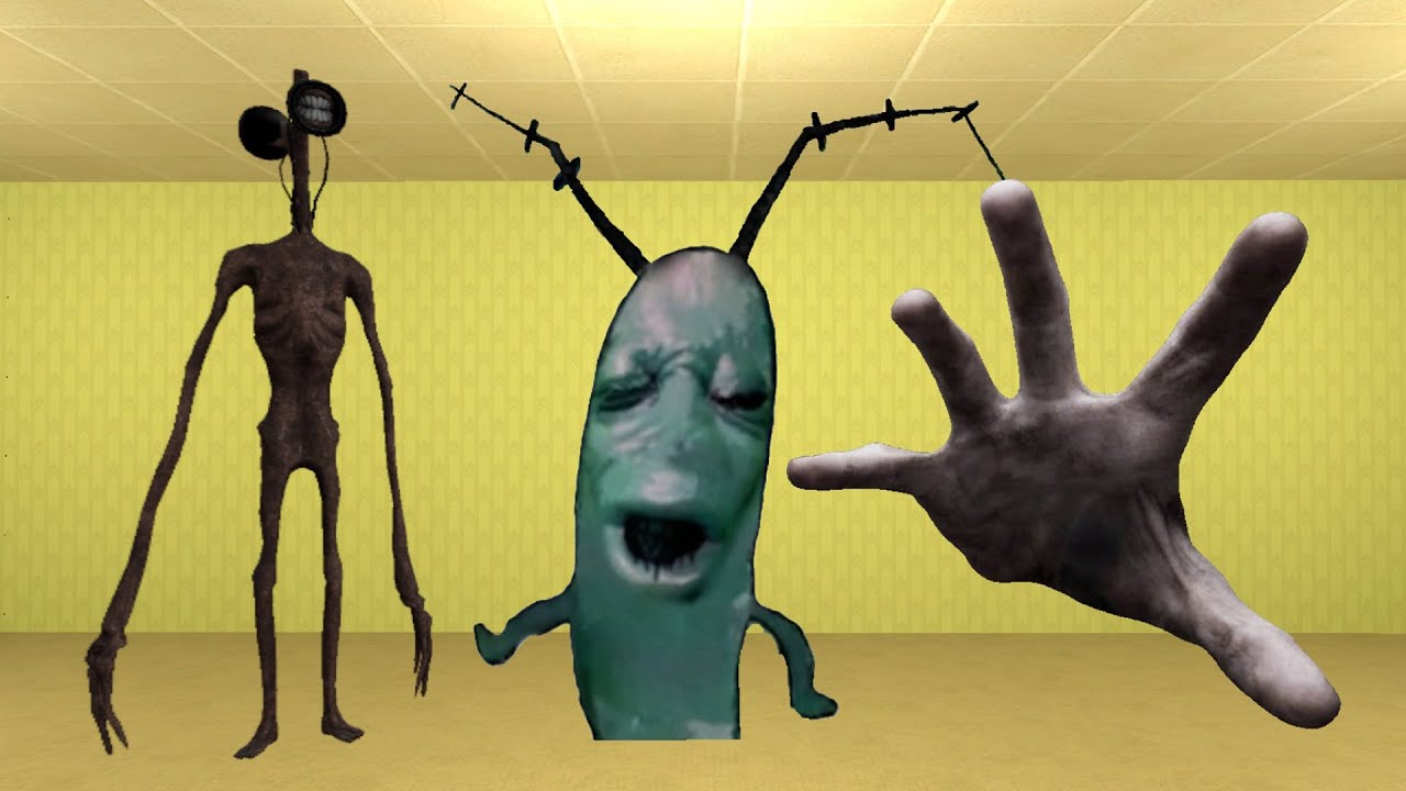 Siren Head, Phankton AughhAnd And Scary Hand In Garry's Mod