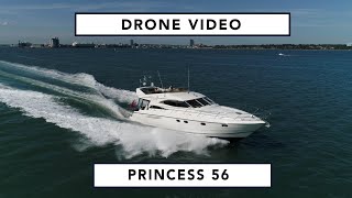 Princess 56 - Drone Video - Huge living space and exceptionally manoeuvrable!