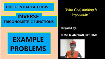 Differential Calculus | Part 1/2 - Derivative of Inverse Trigonometric Functions