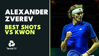 Alexander Zverev's Best Shots vs Soonwoo Kwon | Rotterdam 2023 screenshot 5