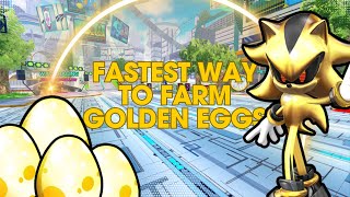 Fastest Way's to Farm Golden Eggs (Sonic Speed Simulator) [Epilepsy Warning Metal City Section]