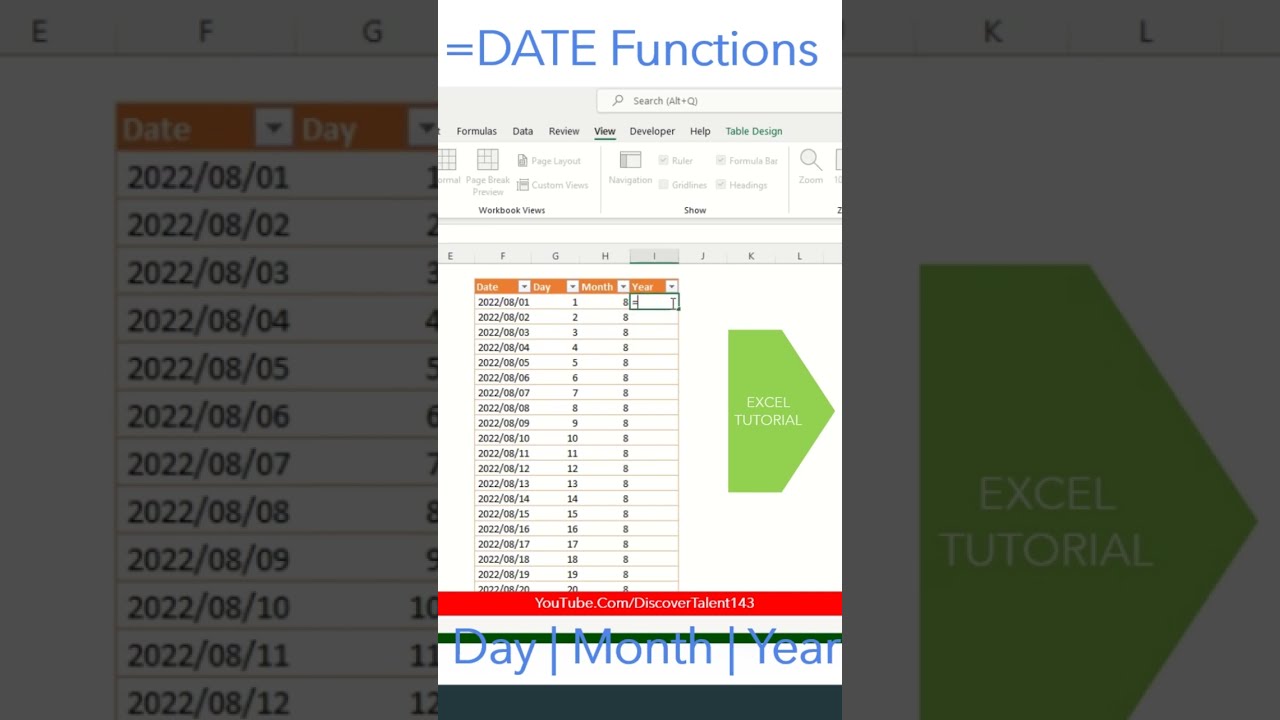 Date Functions Day Formula In Excel Worksheet Month Formula In Ms Date Functions Day Formula In Excel Worksheet Month Formula In Ms