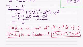 Linear Homogeneous Reccurence Relations, Part 5
