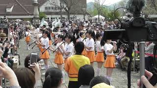 京都橘高校吹奏楽部ブルーメの丘パレードSing午前の部