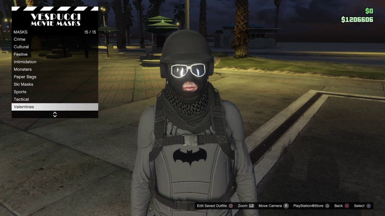 Grand Theft Auto 5 Online Batman Outfit tutorial Patch 1.37.