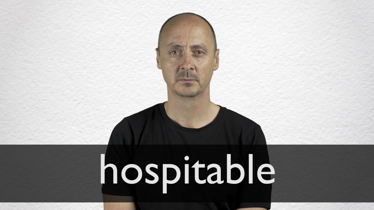 How to pronounce HOSPITABLE in British English YouTube