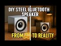 DIY Steel Bluetooth Speaker: From Concept to Real Build in One Video #diy #ESP32 #BluetoothSpeaker