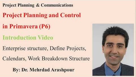 Primavera P6 for Project Managers- Introduction video-Oracle Enterprise Project Portfolio Management
