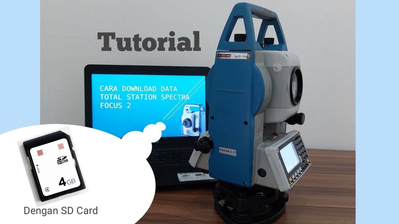 Cara Download Data Total Station Spectra Focus 2 Hanya Butuh SD Card 