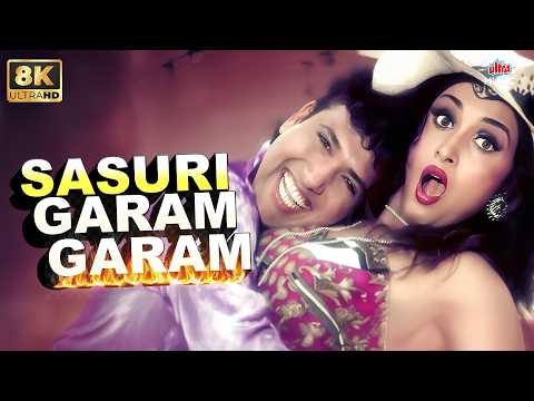 8k Video Song | Sasuri Garam Garam | Banarasi Babu | Govinda Hit song | 90s Romantic Song