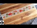 How to Make an Epoxy Resin River Table With 3D Fish Stickers - NO Painting and NO Sanding! DIY