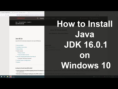 How To setup JAVA JDK 16.0.1