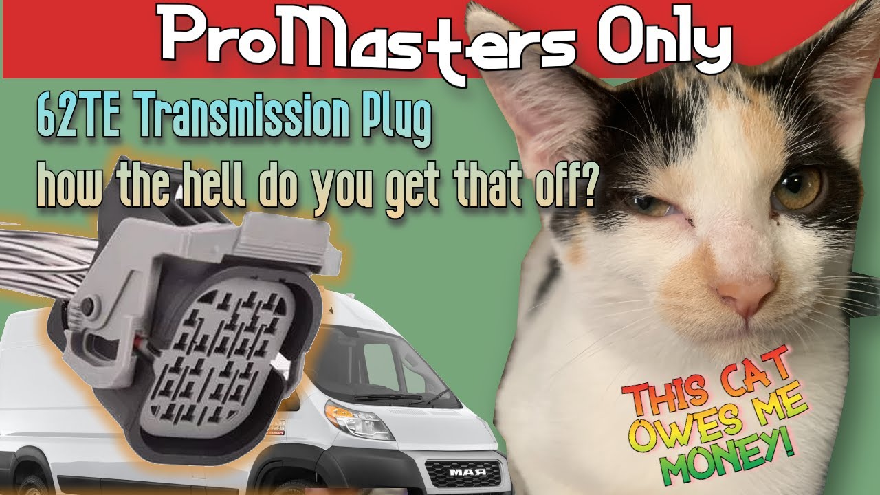 62TE transmission Electrical plug connector removal Promaster Caravan