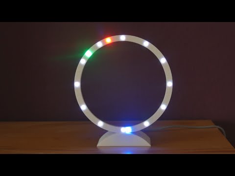 Uhr mit WS2812 Ring 60 LED´s Wemos ESP8266 D1 mini (Clown) WLED Aircoookie