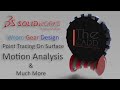 WORM GEAR DESIGN AND ASSEMBLY | TRACE PATH OR POINT IN SOLIDWORKS | MOTION ANALYSIS