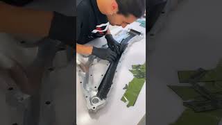 this how carbon fiber frame made #youtubevideos #youtubeshorts #cyclingvlog vid: @pedroniracebikes