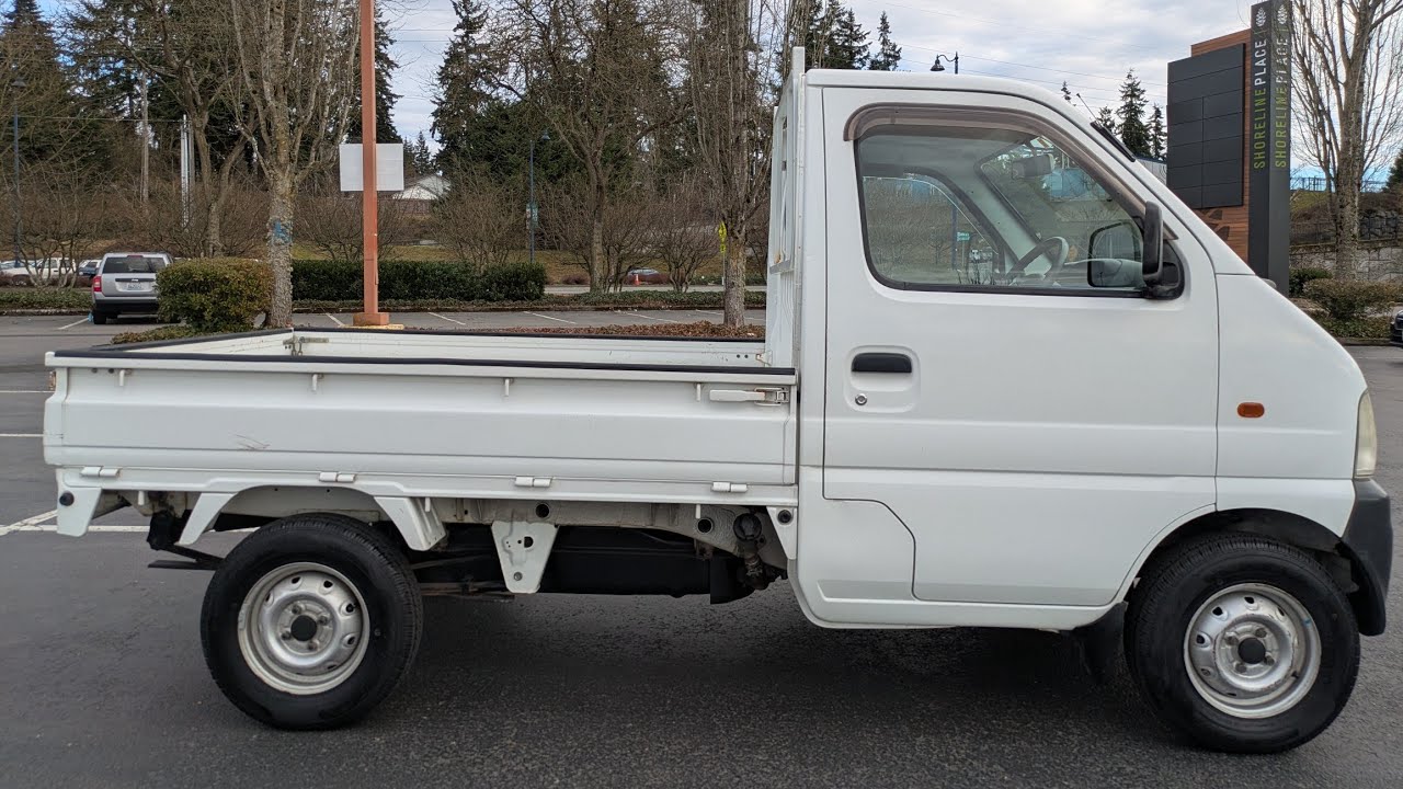 1999 Suzuki Carry mini Kei Truck 4X4 Hi Lo 5MT Air Conditioner