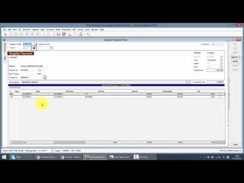 SQL ACCOUNTING SYSTEM GST 教学 037 供应商退款
