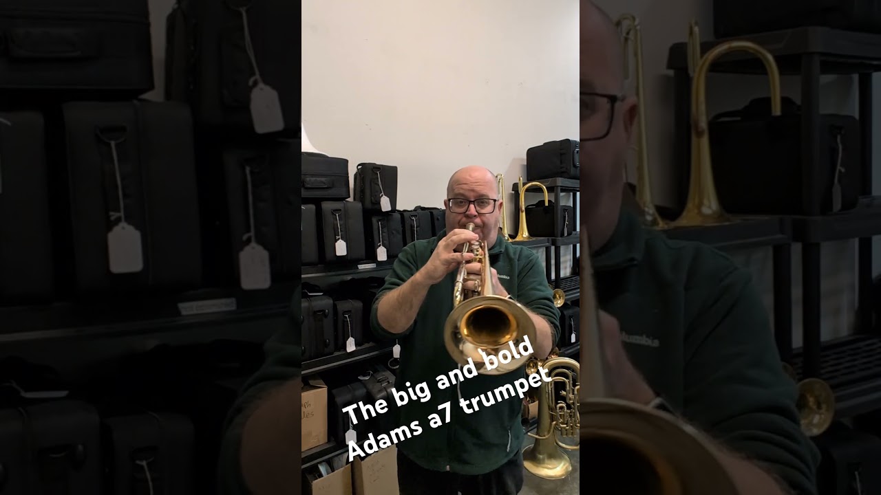 The big and bold sound of the Adams A7 Trumpet for sale at Austin Custom Brass!  