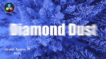 Drip & Highlight でシンプルダイアモンドダスト風テキストアニメーションの作り方 / DaVinci Resolve ダビンチリゾルブ 17