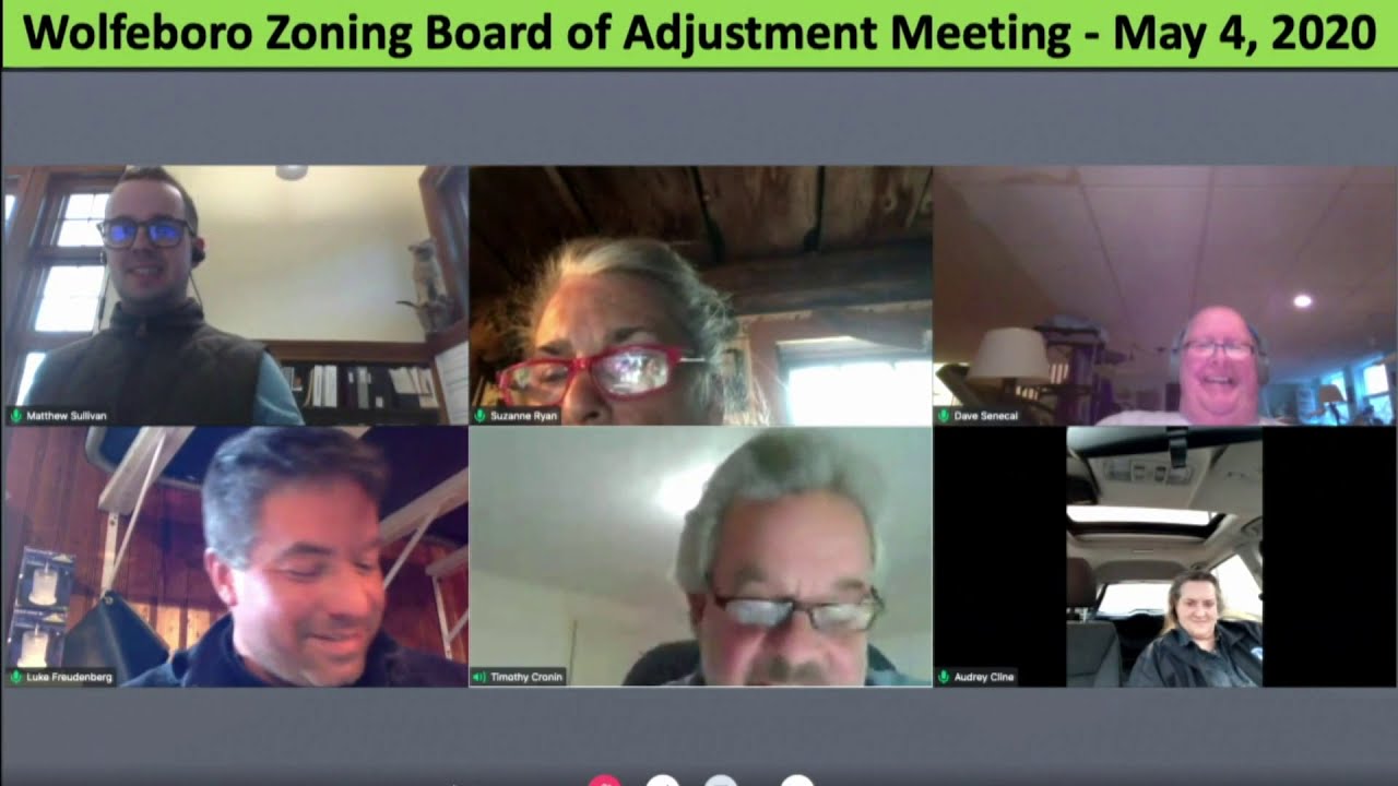 Wolfeboro Zoning Board of Adjustment 4 May 2020 YouTube