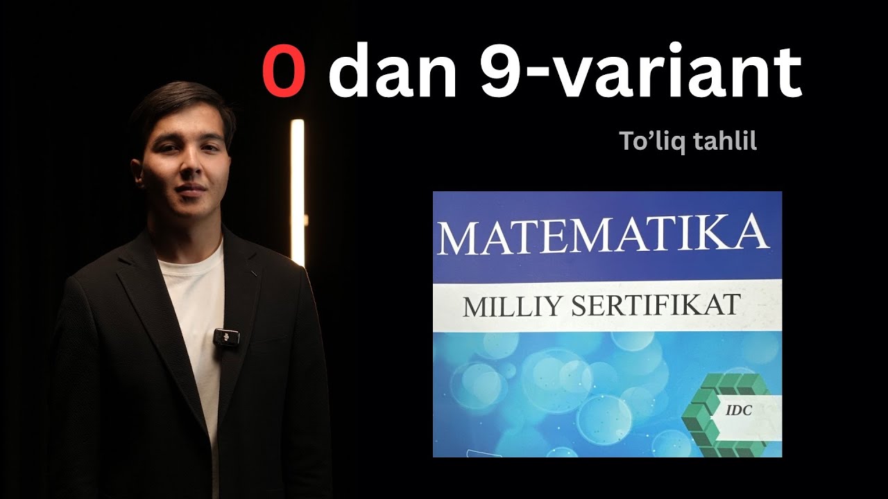 IDC milliy sertifikat 9-variant