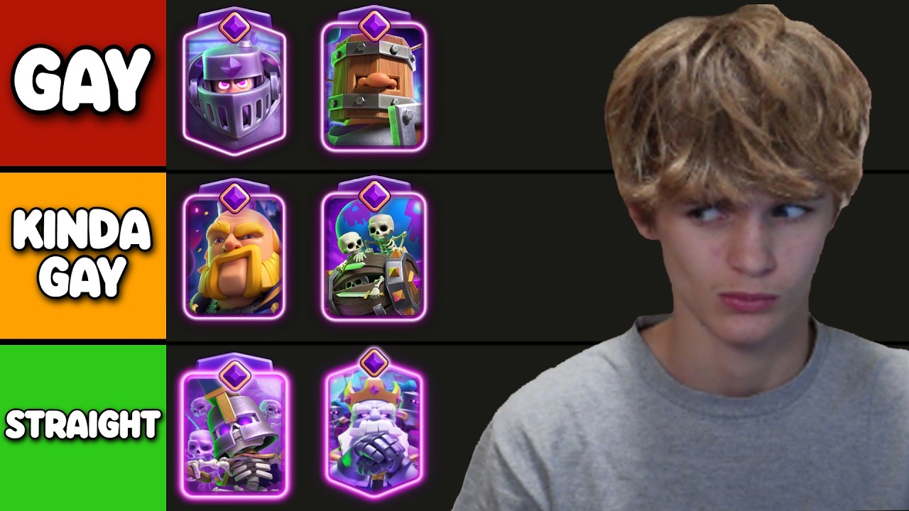 Какая эволюция самая гейская в Clash Royale?