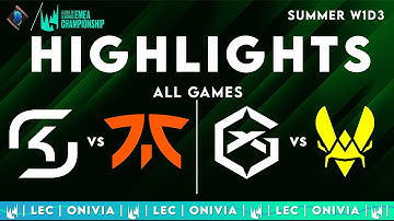 LEC Highlights ALL GAMES Week 1 Day 3 | LEC Summer 2025