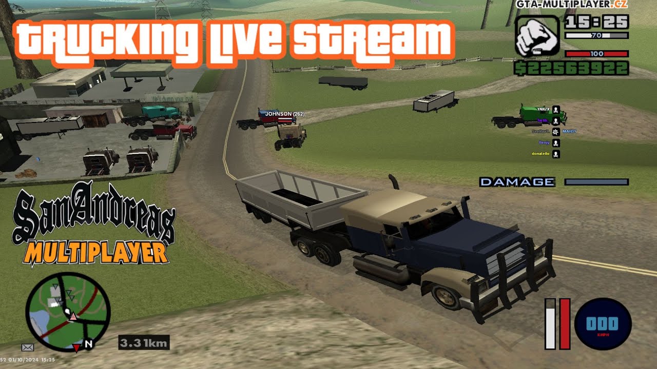 Trucking across San Andreas | GTA Multiplayer LIVE stream | SAMP WTLS 2