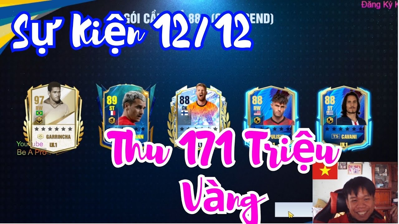 ⚡ Sự Kiện 12/12 Be A Pro Football: Thu 171 Triệu Vàng Cực Khủng!