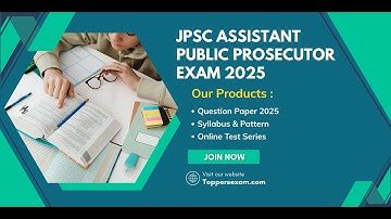 JPSC ASSISTANT PUBLIC PROSECUTOR Question Paper, Vacancy 2025, Syllabus #jpsc #publicprosecutor