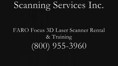 FARO Focus 120 Distance Scanning