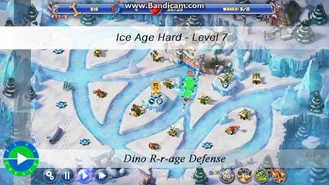 Dino Rage walkthrough (hard - ice age) - Level 7
