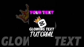 Glow Text Effect Tutorial | CapCut | #capcut #guessthesong