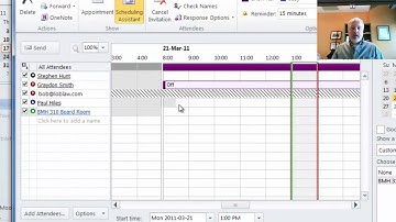 Scheduling a meeting in Outlook 2010 (Windows)
