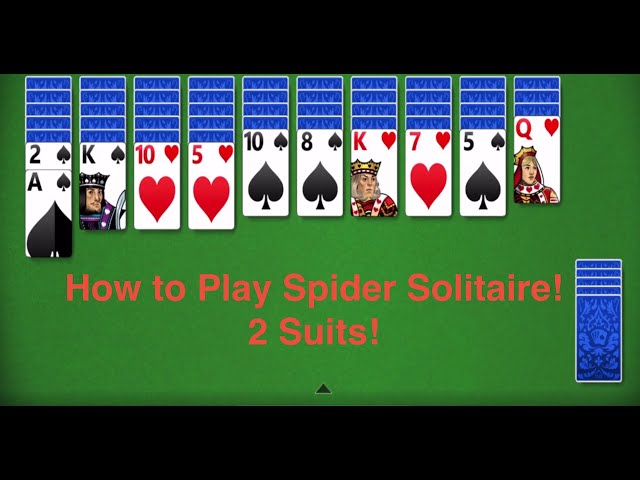 Spider Solitaire 2 suit - Play Two suits spider card games free online