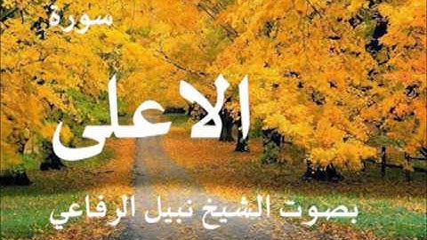 سورة الأعلى الشيخ نبيل الرفاعي