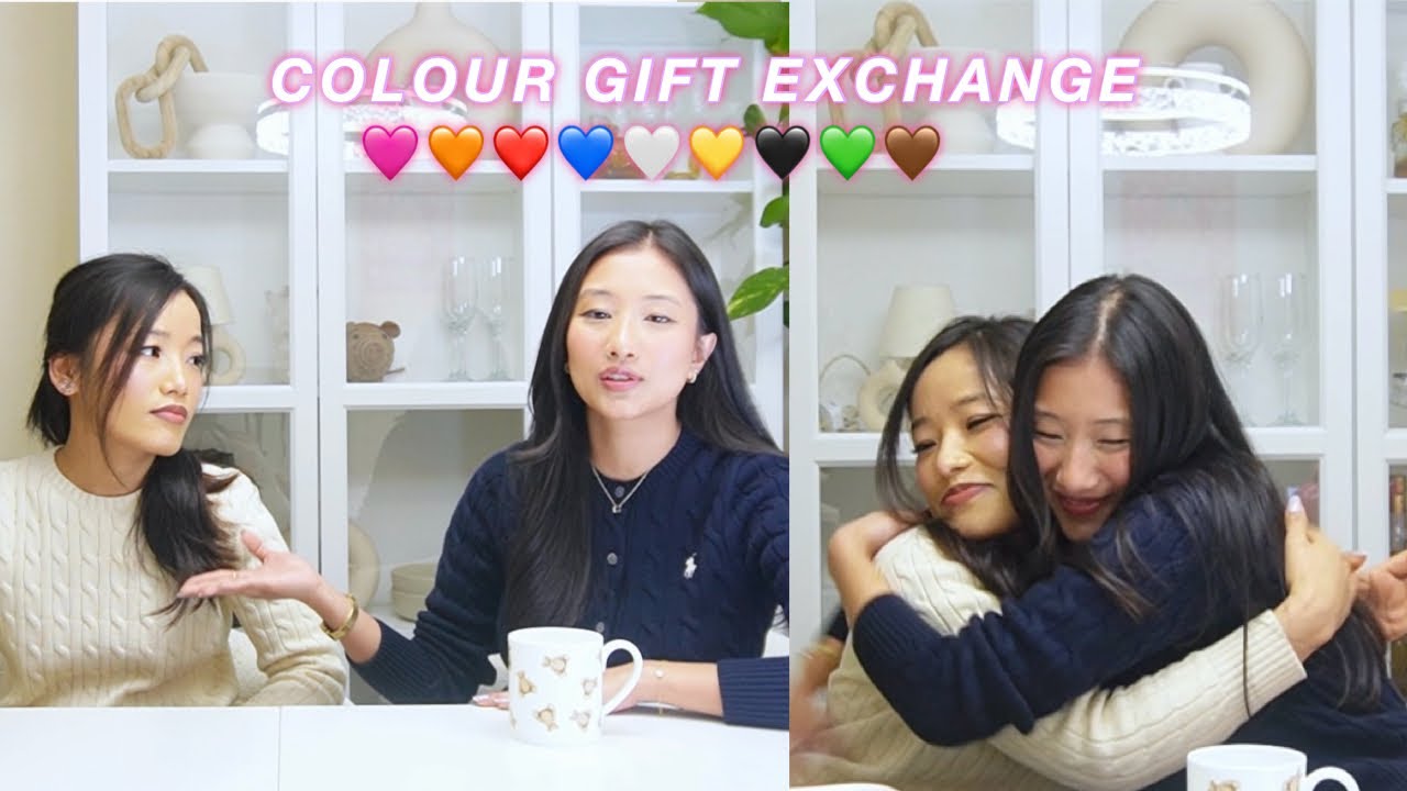 Colour GIFT EXCHANGE with Nanuloveyou 💘  || UNEXPECTED || funny || emotional 😳🥹