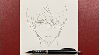 Anime guy drawing | how to anime guy step-by-step using just a pencil