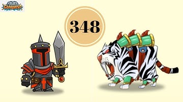 Tower Conquest:gameplay walkthrough against high level enemy heroes can win (ios, android & pc)