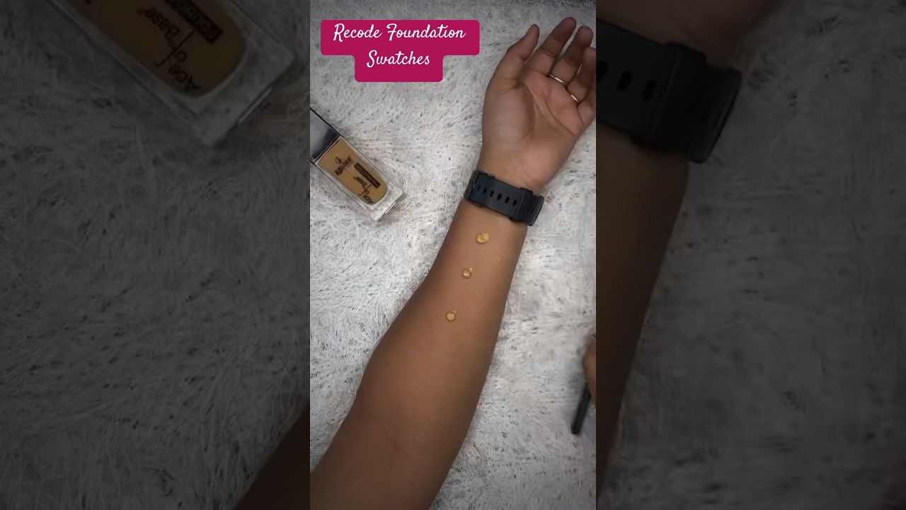 Recode Foundation Swatches|