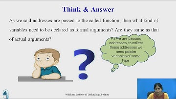 Function using Call by reference-(Pointers-IV)