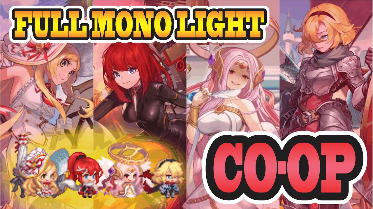 Guardian Tales Co-op Full Mono Light Team