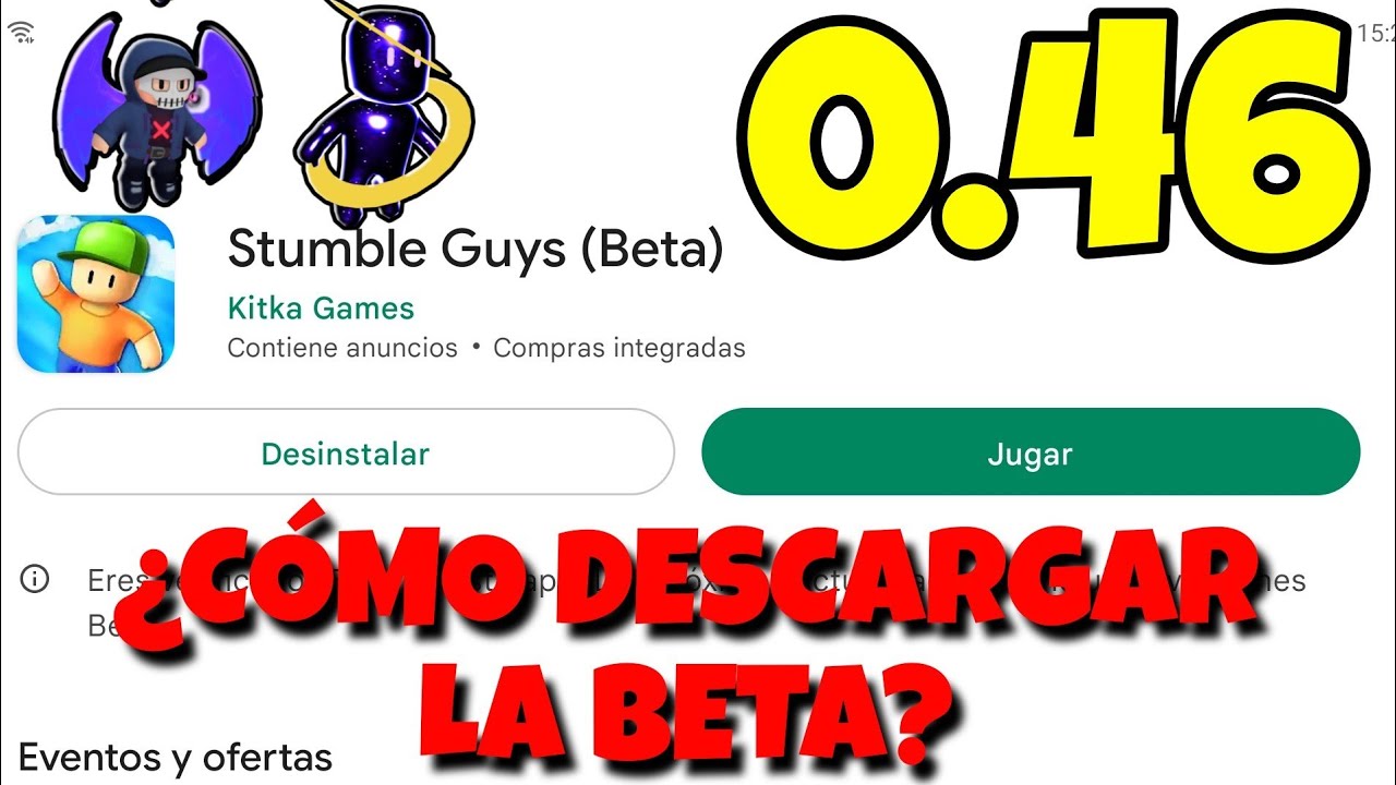 COMO BAIXAR INSTALAR E JOGAR A ATUALIZAÇÃO VERSÃO BETA 0.46 DO STUMBLE GUYS!  