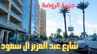 شارع عبد العزيز آل سعود...جزيرة الروضة وجمالها...جولة فى اطول شوارع المنيل