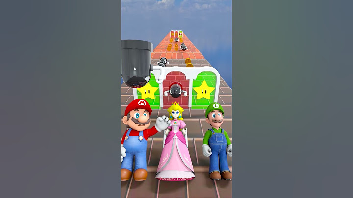 New BEST CLEAN Run Challenge - Help Mario vs Princess Peach vs Luigi! #shorts