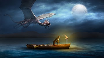 Dragon Sky Photoshop Manipulation Tutorial | Speed Art